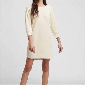 UNIQLO Waffle Dress Gray/Blue Medium